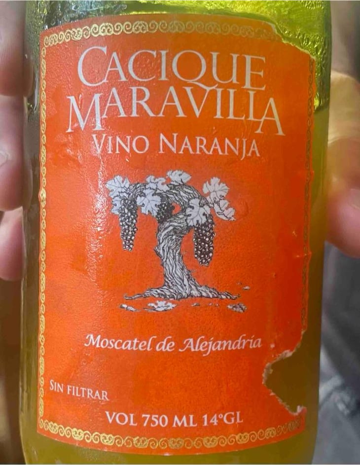 Vino Naranja Moscatel, Corinto - Cacique Maravilla - Manuel Moraga 