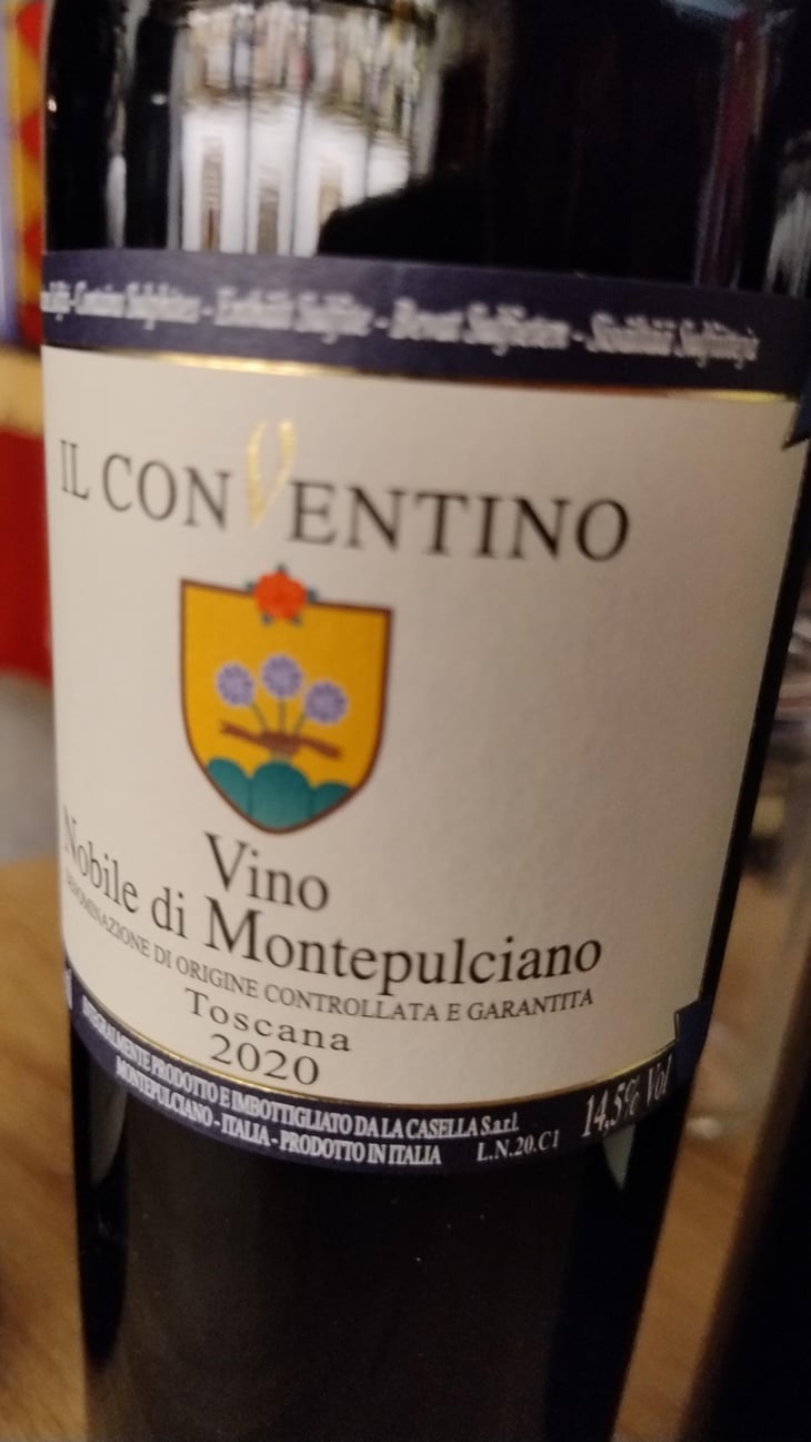 Vino Nobile Di Montepulciano - Il Conventino - Famiglia Brini -2020