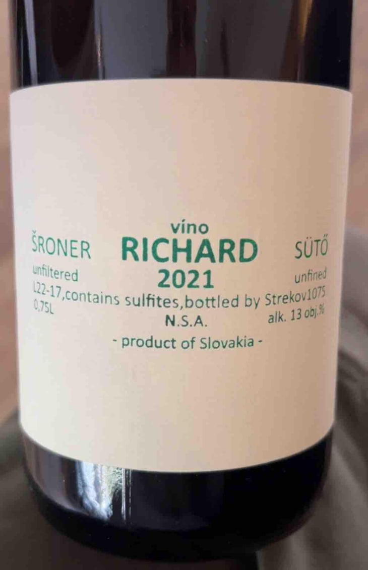 Vino Richard - Strekov 1075 - Zsolt Sütó 