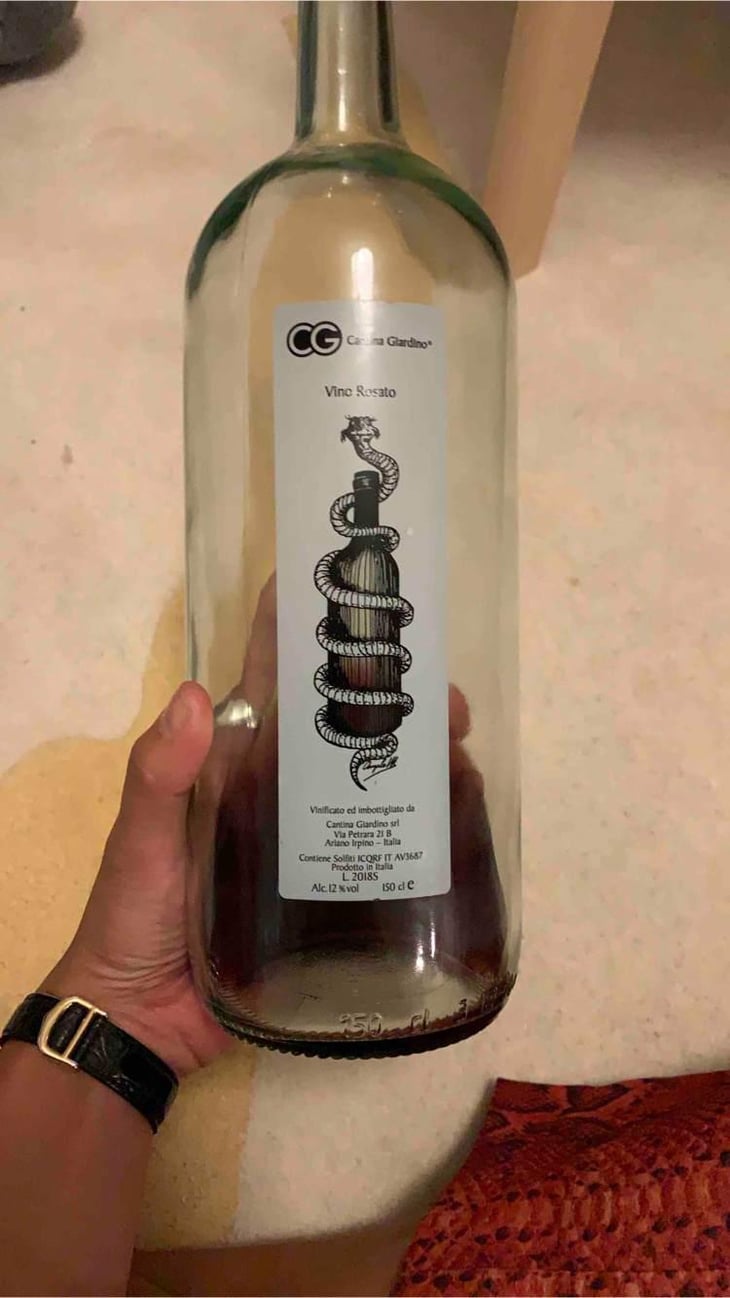 Vino Rosato Anfora - Cantina Giardino - Antonio Di Gruttola & Daniela De Gruttola 