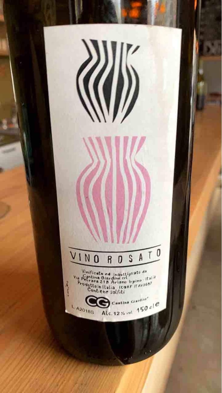 Vino Rosato Anfora - Cantina Giardino - Antonio Di Gruttola & Daniela De Gruttola 
