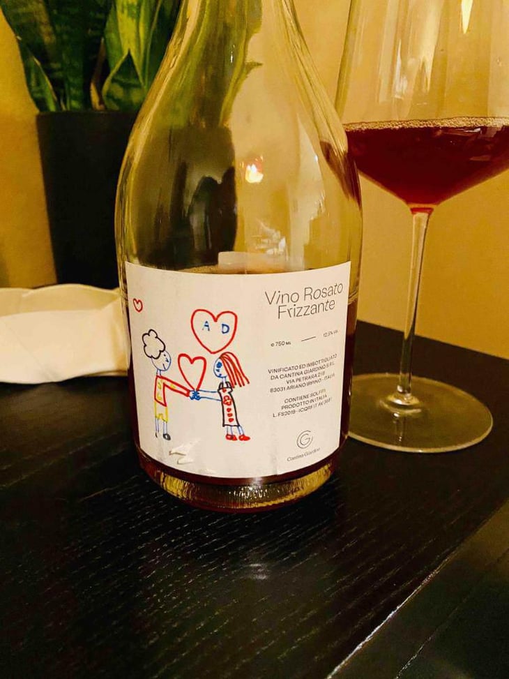 Vino Rosato Frizzante - Cantina Giardino - Antonio Di Gruttola & Daniela De Gruttola 