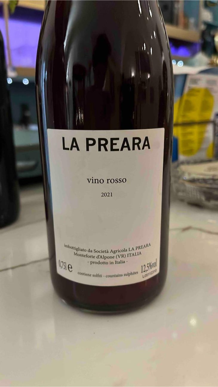Vino rosso - La praera - Andrea Pra -2021