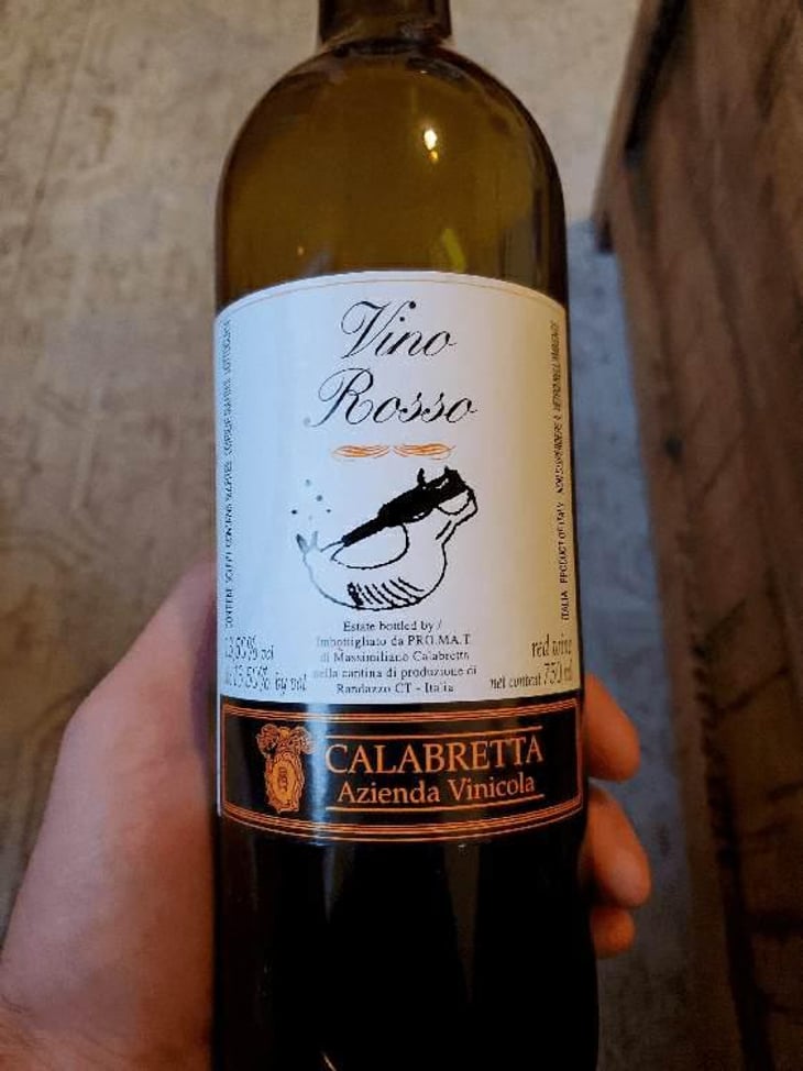 Vino rosso Cala Cala - Azienda Vinicola Calabretta - Massimiliano Calabretta 