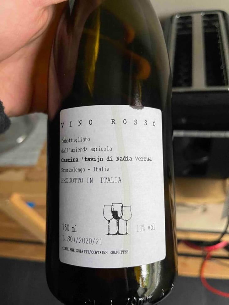 Vino Rosso - Cascina Tavijn - Nadia Verrua 