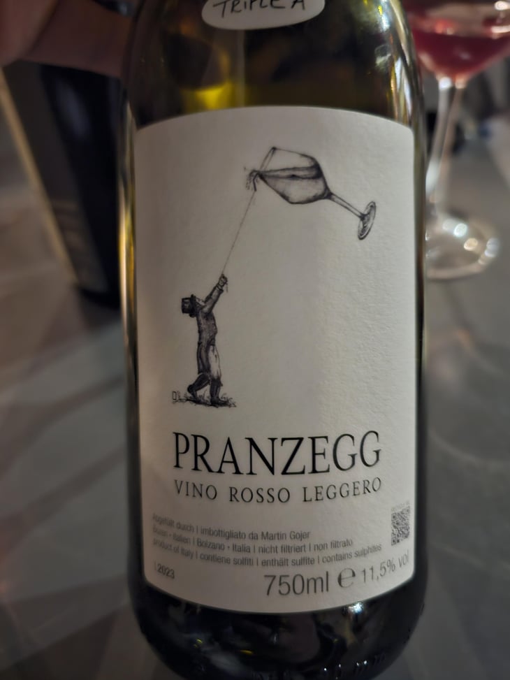 Vino Rosso leggero - Pranzegg - Marion & Martin Gojer 