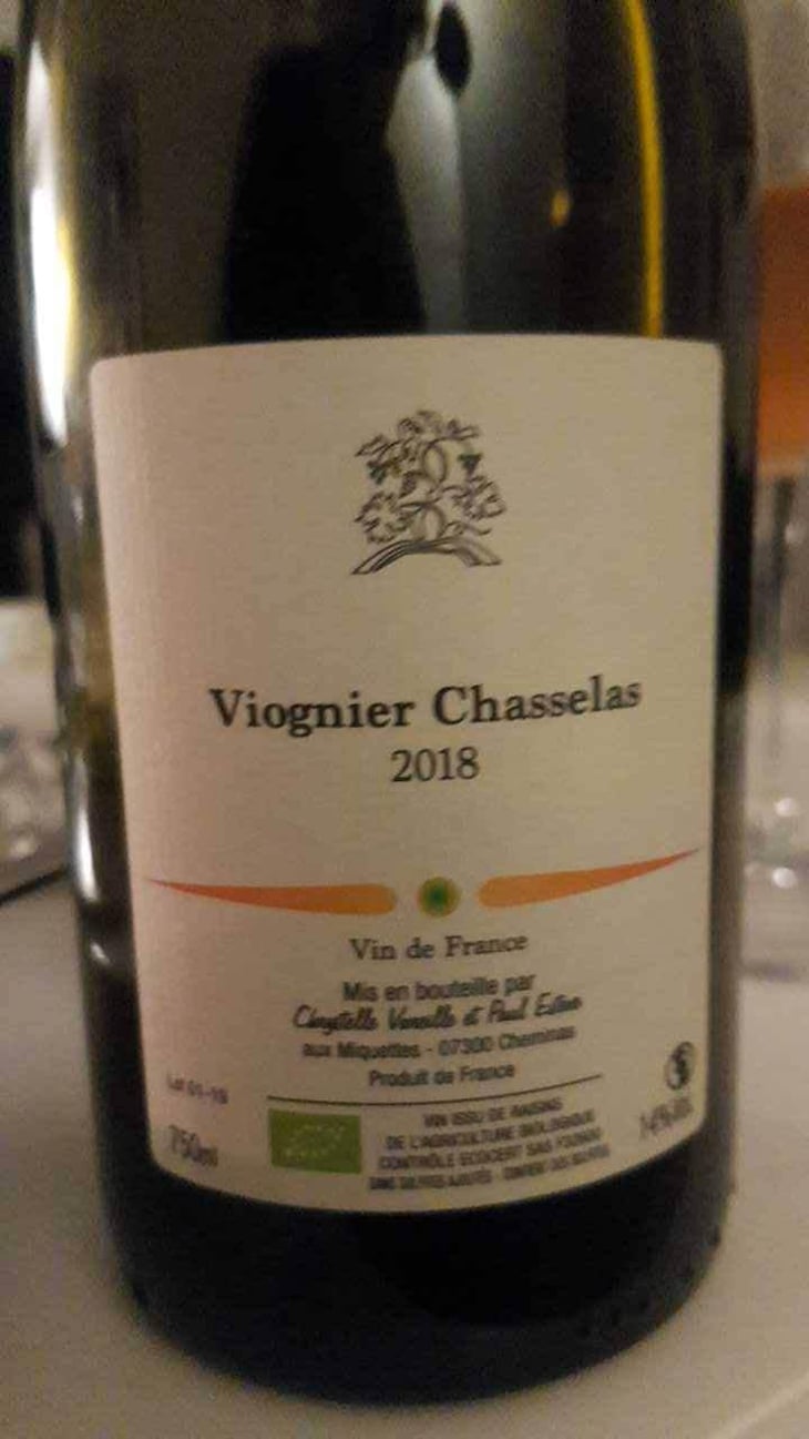 Viognier Chasselas - Domaine des Miquettes - Chrystelle Vareille & Paul Estève 