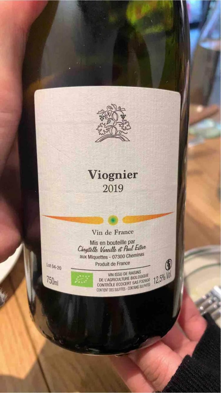 Viognier Chasselas - Domaine des Miquettes - Chrystelle Vareille & Paul Estève 