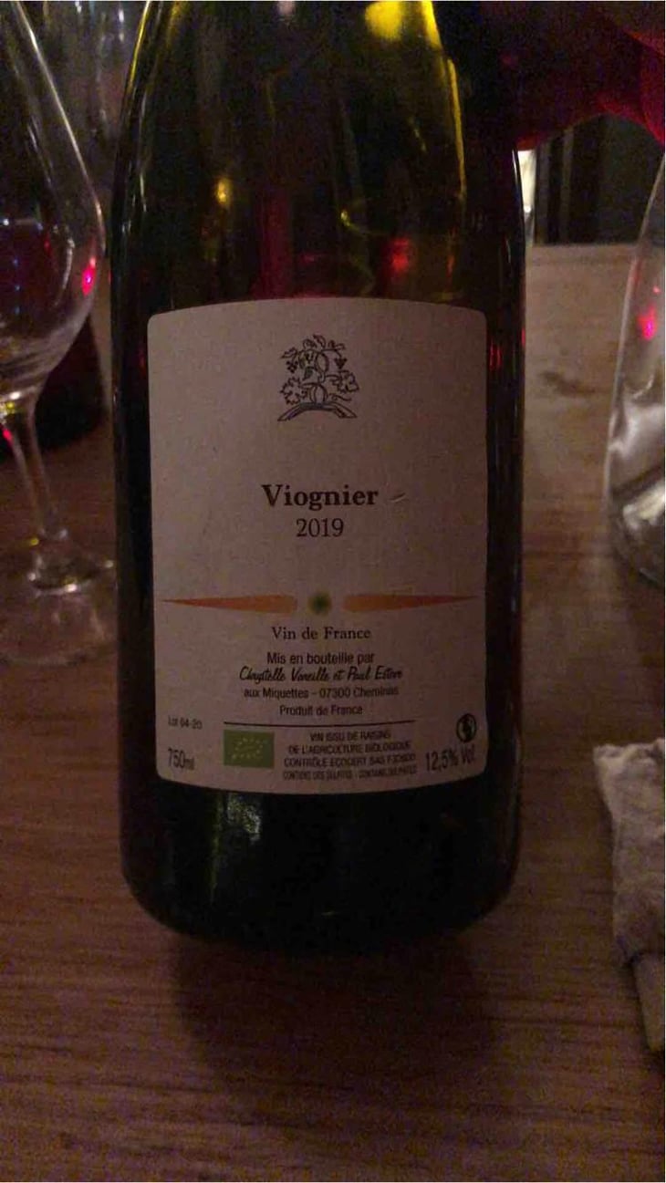 Viognier Chasselas - Domaine des Miquettes - Chrystelle Vareille & Paul Estève 