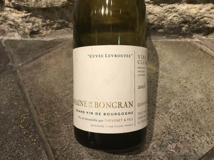 Viré-Clessé - Domaine de la Bongran - Gauthier Thevenet -2017