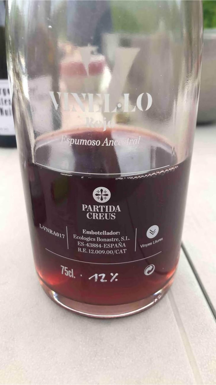 VN Vinel-lo Rojo Espumoso Ancestral - Partida Creus - Massimo Marchiori & Antonella Gerosa 