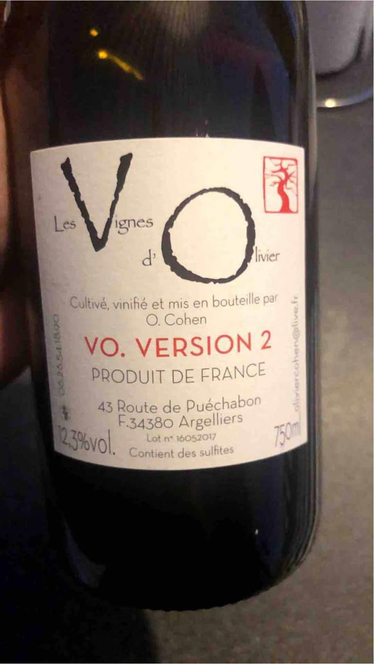 VO Version 2 - Les Vignes d'Olivier - Olivier Cohen 