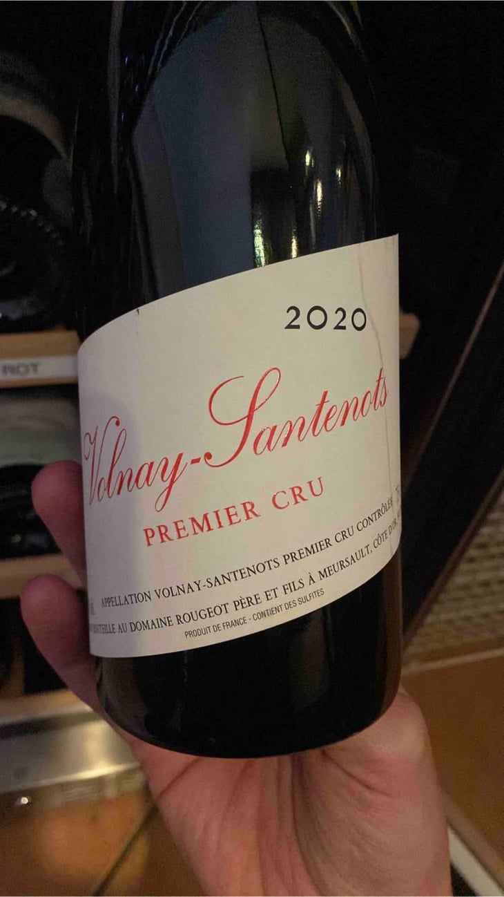 Volnay-Santenots 1er Cru Sanf Soufre Ajouté - Domaine Rougeot Père et Fils - Pierre-Henri & Marc Rougeot -2020