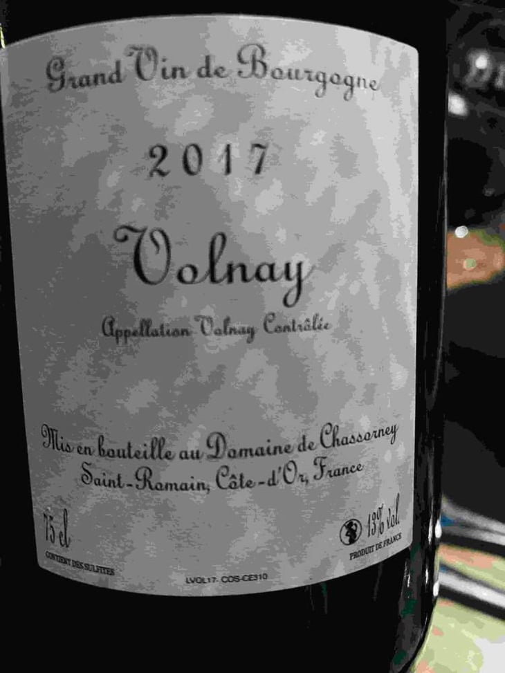 Volnay - Domaine de Chassorney - Frédéric Cossard 