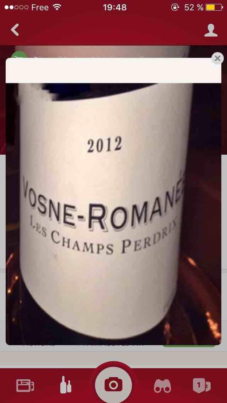 Vosne-Romanée "Les Champs Perdrix" - Domaine de Chassorney - Frédéric Cossard 