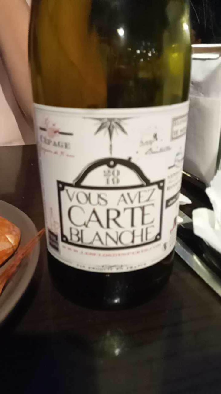 Vous avez Carte Blanche - Les Clos des Pères - Anne Laure & Julien Gieules 