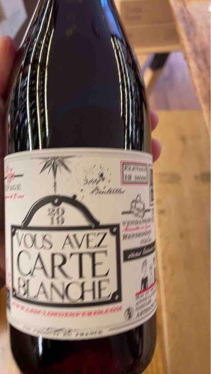 Vous avez Carte Blanche - Les Clos des Pères - Anne Laure & Julien Gieules 