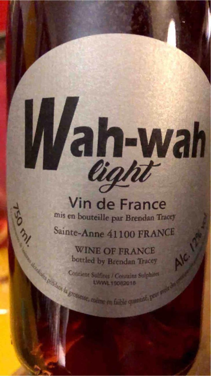 Wah Wah - Domaine Le Clocher - Les Vins de Sainte Anne - Brendan & Sean Tracey 