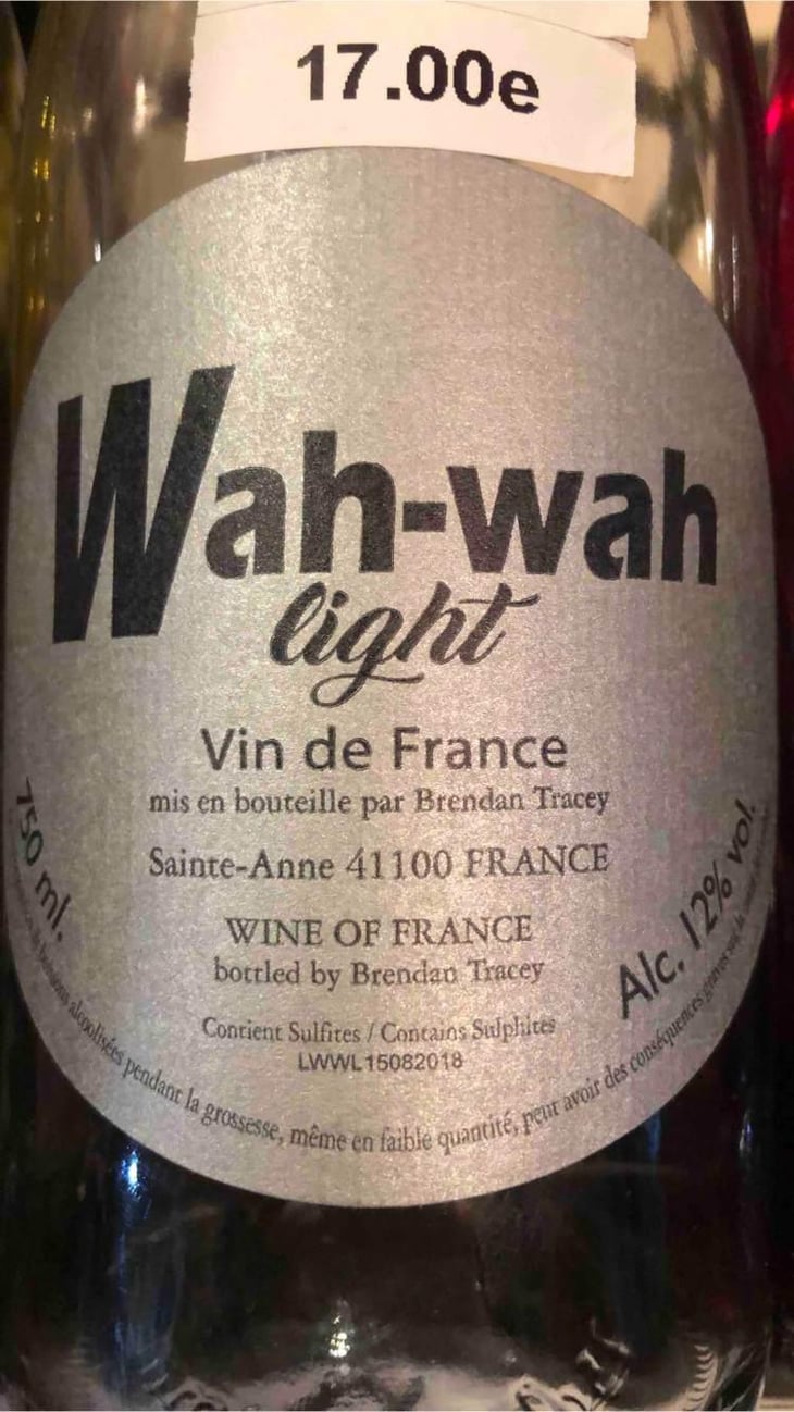 Wah Wah Light - Domaine Le Clocher - Les Vins de Sainte Anne - Brendan & Sean Tracey 