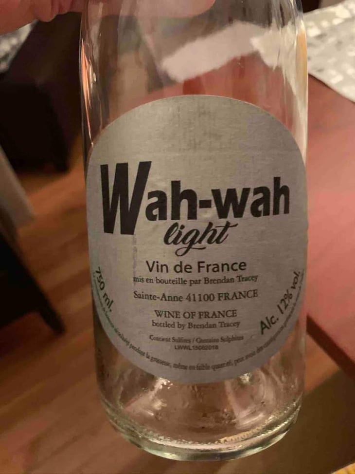 Wah Wah Light - Domaine Le Clocher - Les Vins de Sainte Anne - Brendan & Sean Tracey 