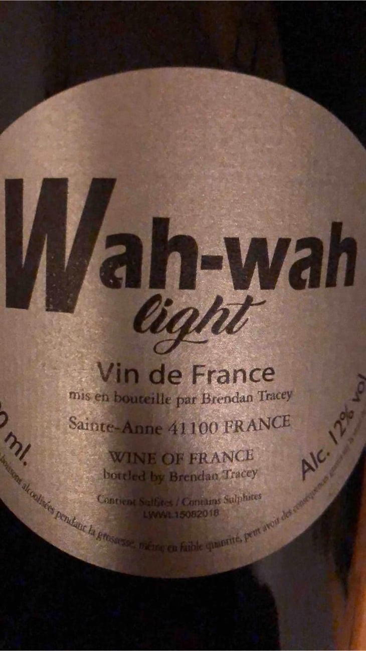 Wah Wah Light - Domaine Le Clocher - Les Vins de Sainte Anne - Brendan & Sean Tracey 