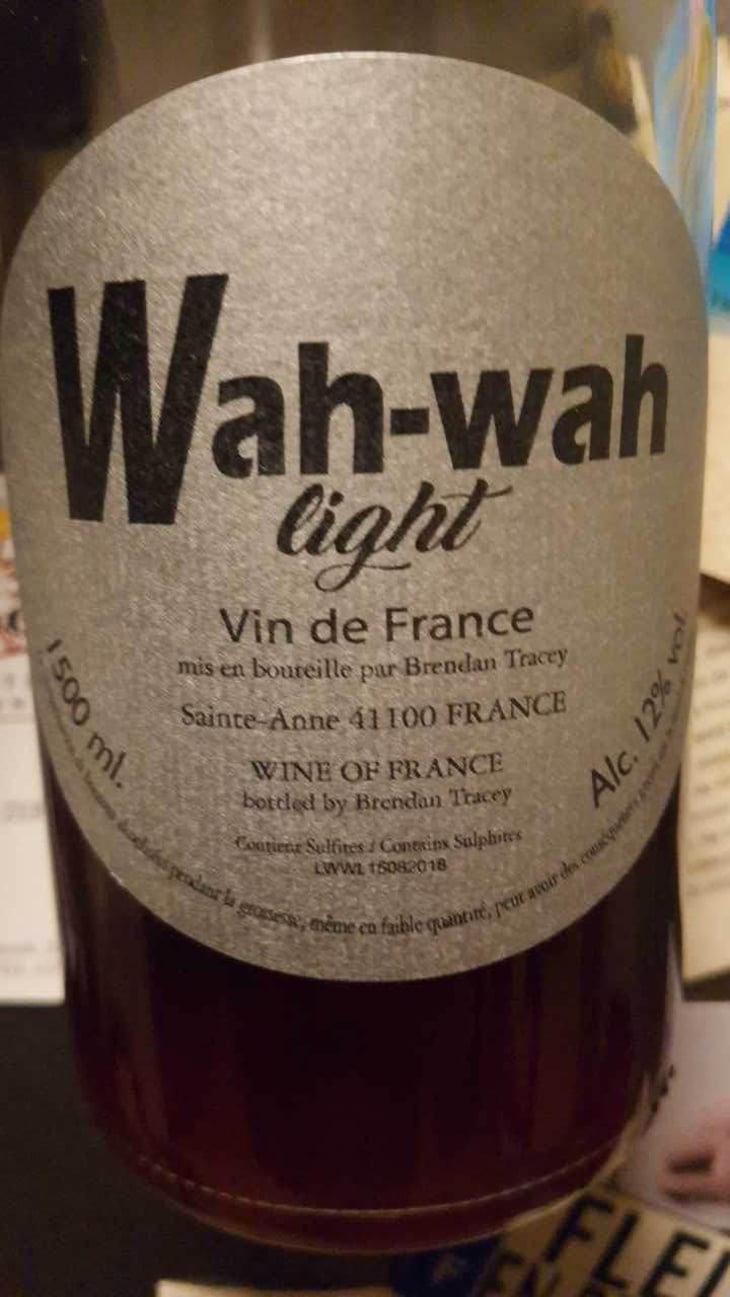 Wah Wah Light - Domaine Le Clocher - Les Vins de Sainte Anne - Brendan & Sean Tracey 