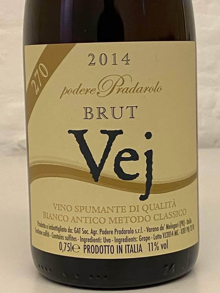 Vej Brut Metodo Classico - Podere Pradarolo - Alberto Carretti 