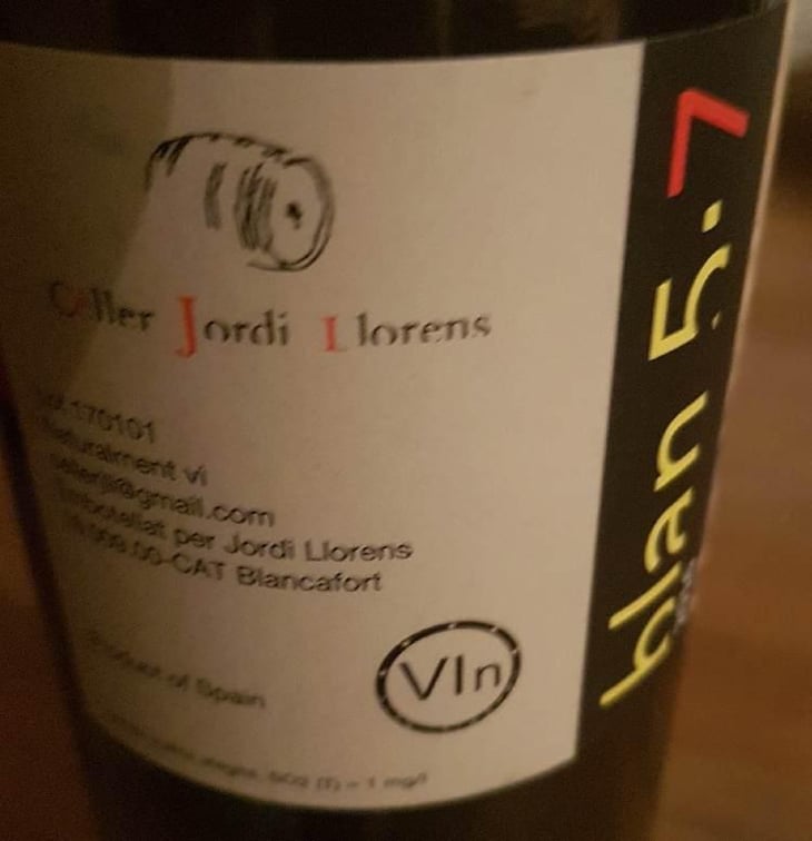 blan 5.7 - Celler Jordi Llorens - Jordi Llorens 