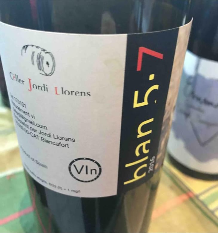 blan 5.7 - Celler Jordi Llorens - Jordi Llorens 