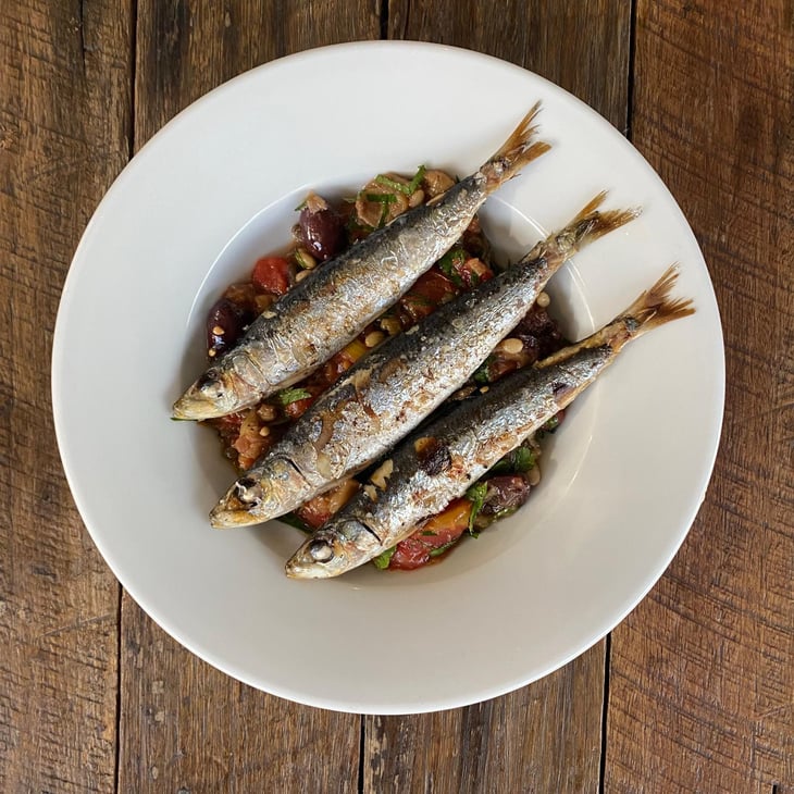 Whole Sardines On Caponata - Where’s Nick Bar - 795976
