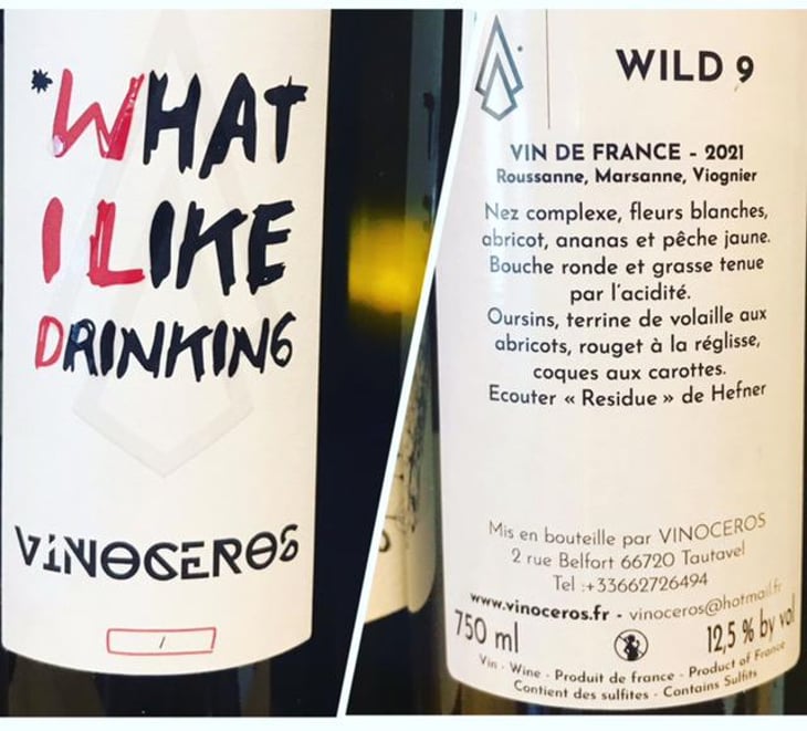 WILD (What I Like Drinking) Blanc - Vinoceros - Christophe Guittet 
