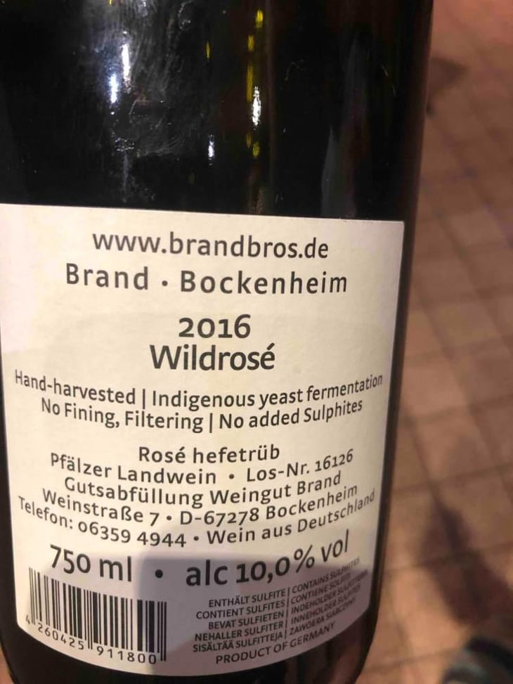 Wildrosé - Brand Bros - Weingut Brand - Daniel & Jonas Brand 