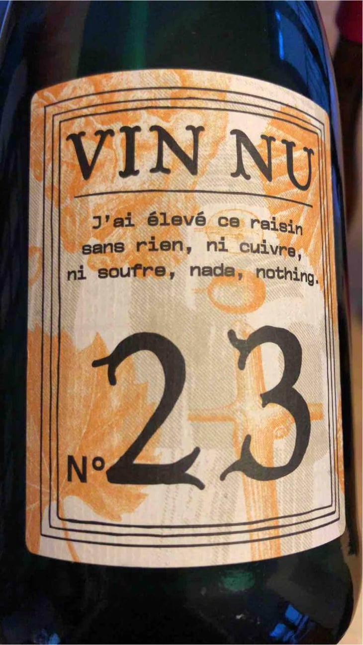 Vin Nu Cuvée 23 - Vin Nu - Myrtilles Du Trimoulet - Geoffrey Estienne 