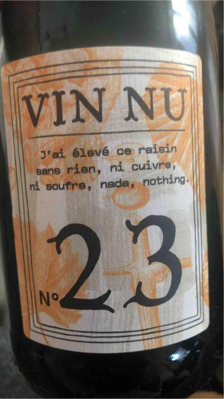 Vin Nu Cuvée 23 - Vin Nu - Myrtilles Du Trimoulet - Geoffrey Estienne 