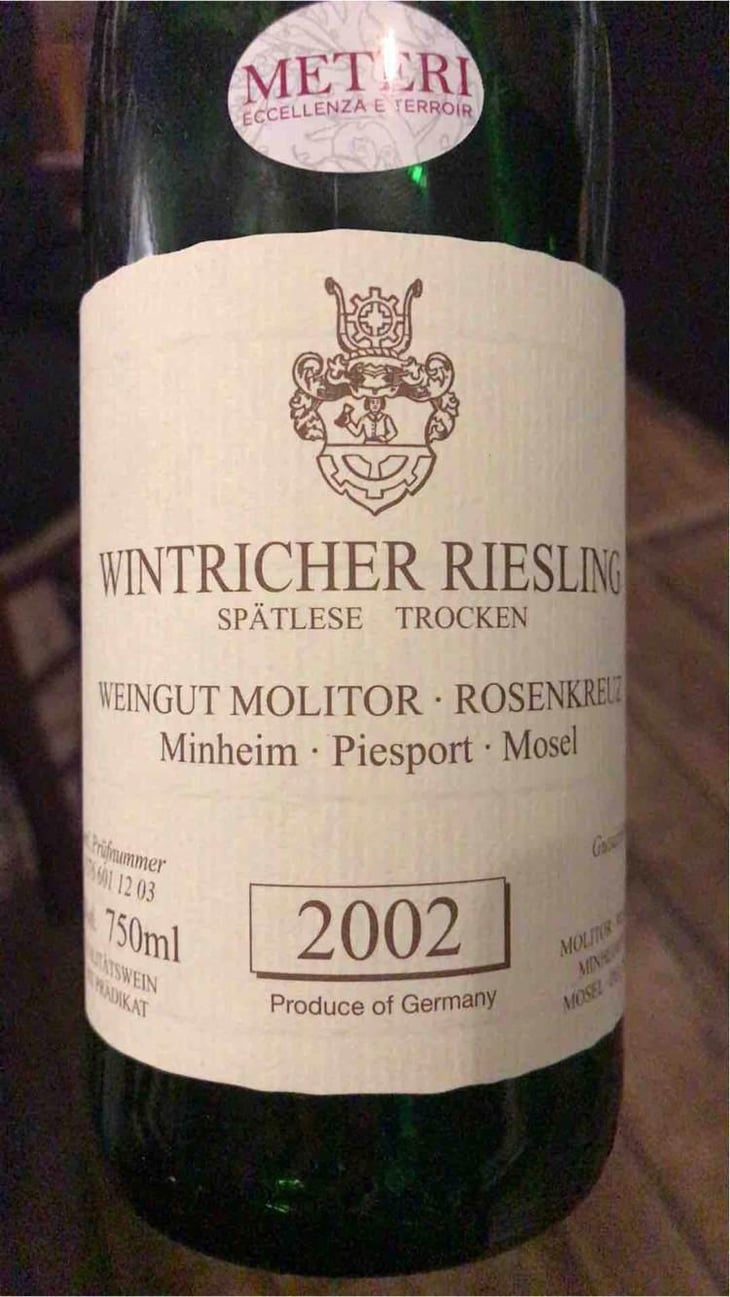 Wintricher Riesling - Weingut Molitor - Markus Molitor -2002