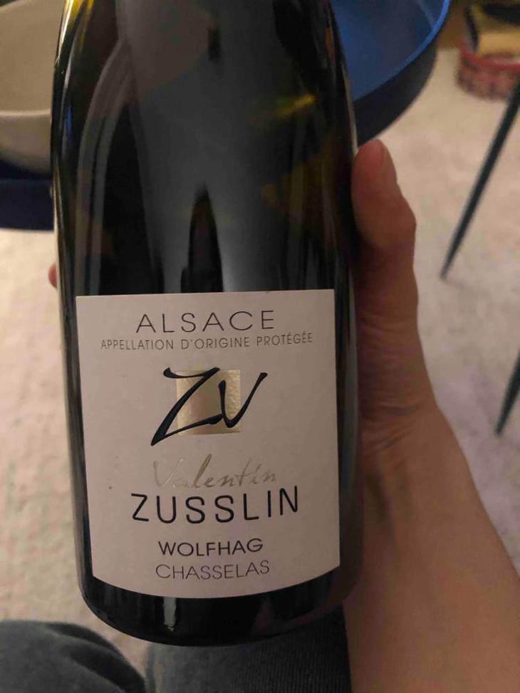 Wolfhag Chasselas - Domaine Valentin Zusslin - Jean-Paul & Marie Zusslin 