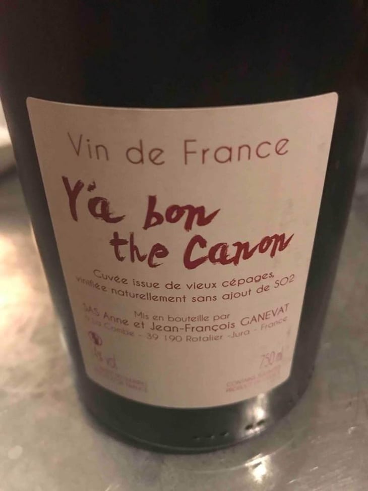Y'a Bon The Canon (black label) - Domaine Ganevat - Anne & Jean-François Ganevat 