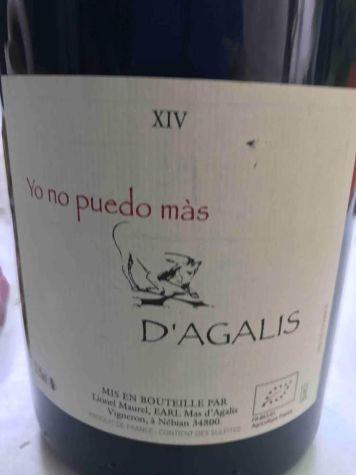 Yo No Puedo Màs - Mas d'Agalis - Lionel Maurel 