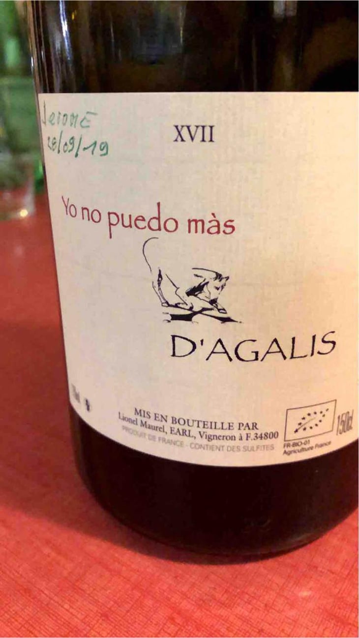Yo No Puedo Màs - Mas d'Agalis - Lionel Maurel 