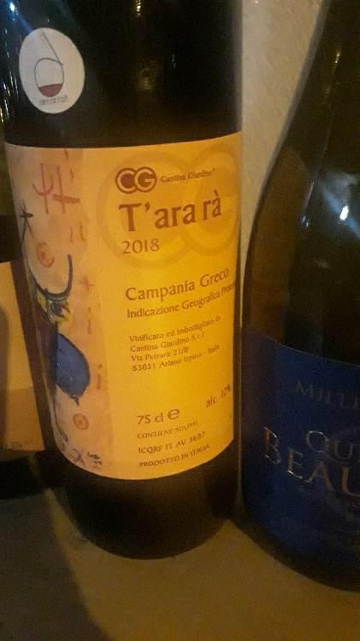 T'ara rà - Cantina Giardino - Antonio Di Gruttola & Daniela De Gruttola 