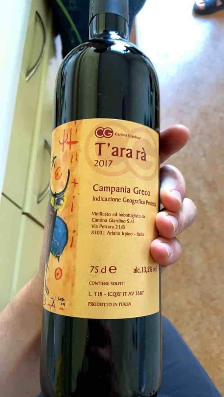 T'ara rà - Cantina Giardino - Antonio Di Gruttola & Daniela De Gruttola 