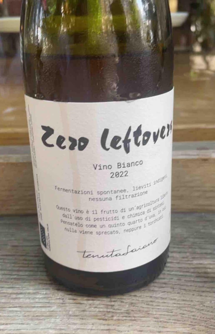 Zero Leftovers Bianco - Tenuta Saiano - Manlio Maggioli, Alex Fulvi -2022