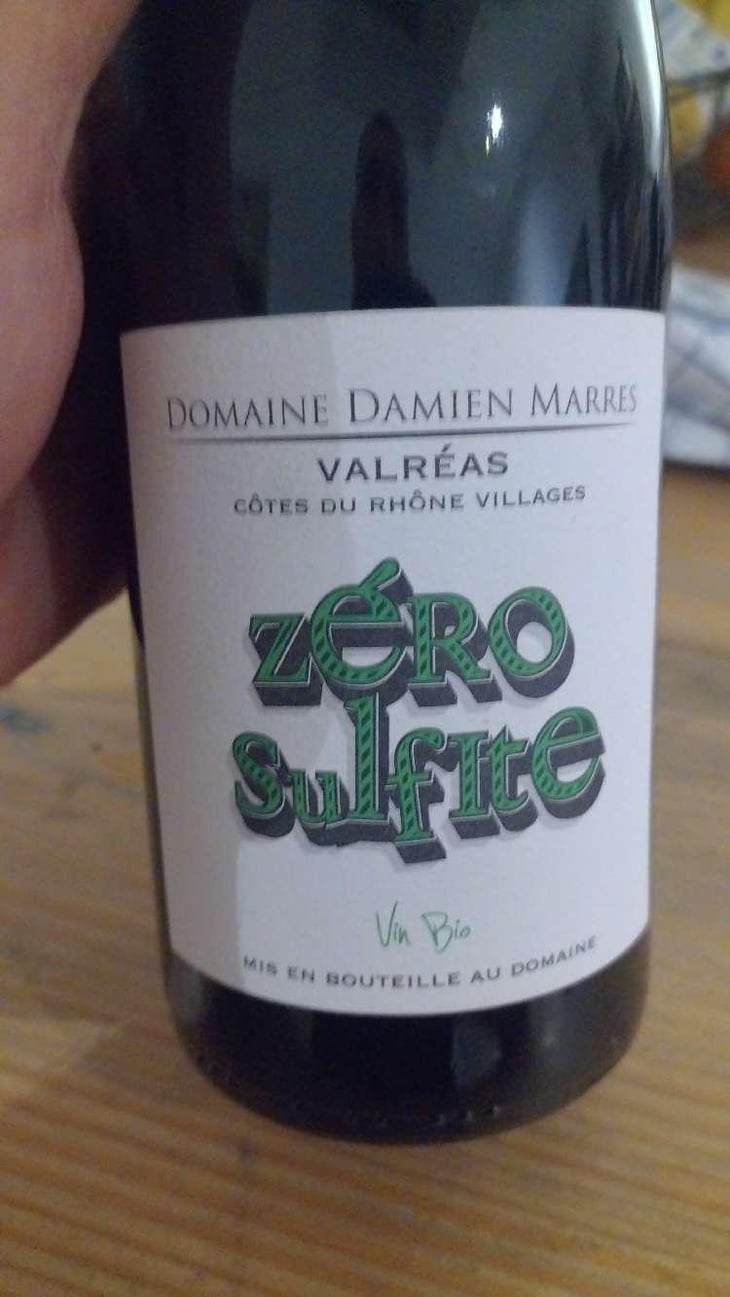 Zéro Sulfite - Domaine La Grande Bellane - Damien Marres -2020