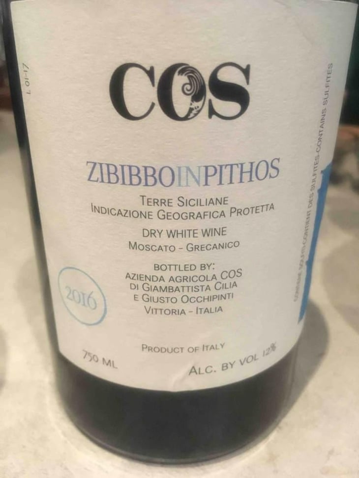 Zibibbo In Pithos - COS - Giambattista Cilia, Cirino Strano & Giusto Occhipinti 