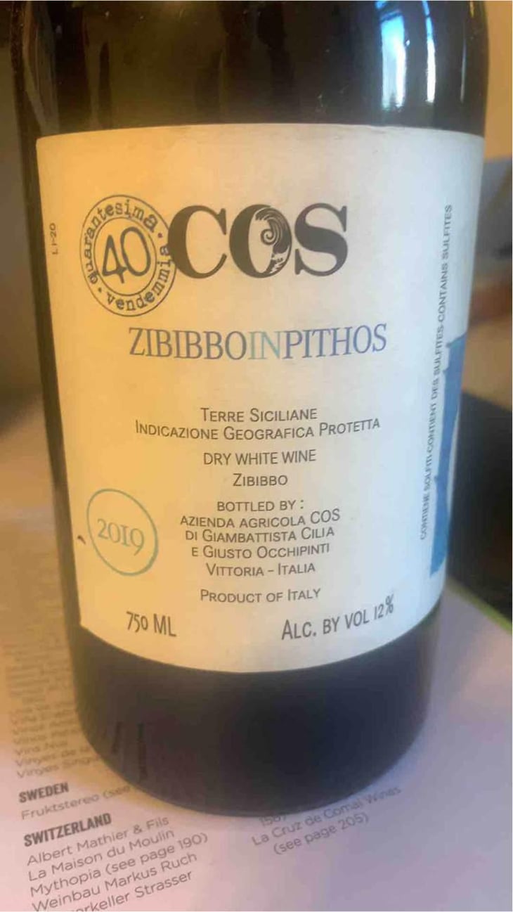 Zibibbo In Pithos - COS - Giambattista Cilia, Cirino Strano & Giusto Occhipinti 