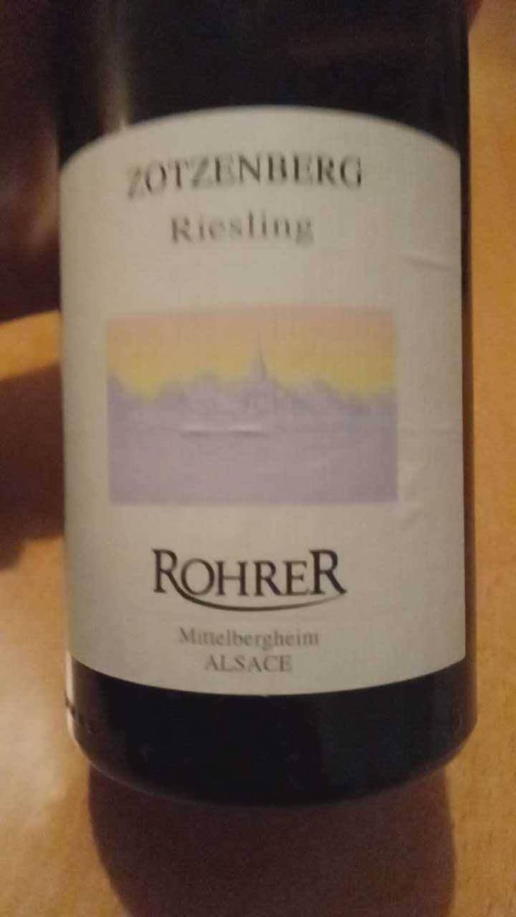 Zotzenberg Riesling - Rohrer - André & Ludo Rohrer 