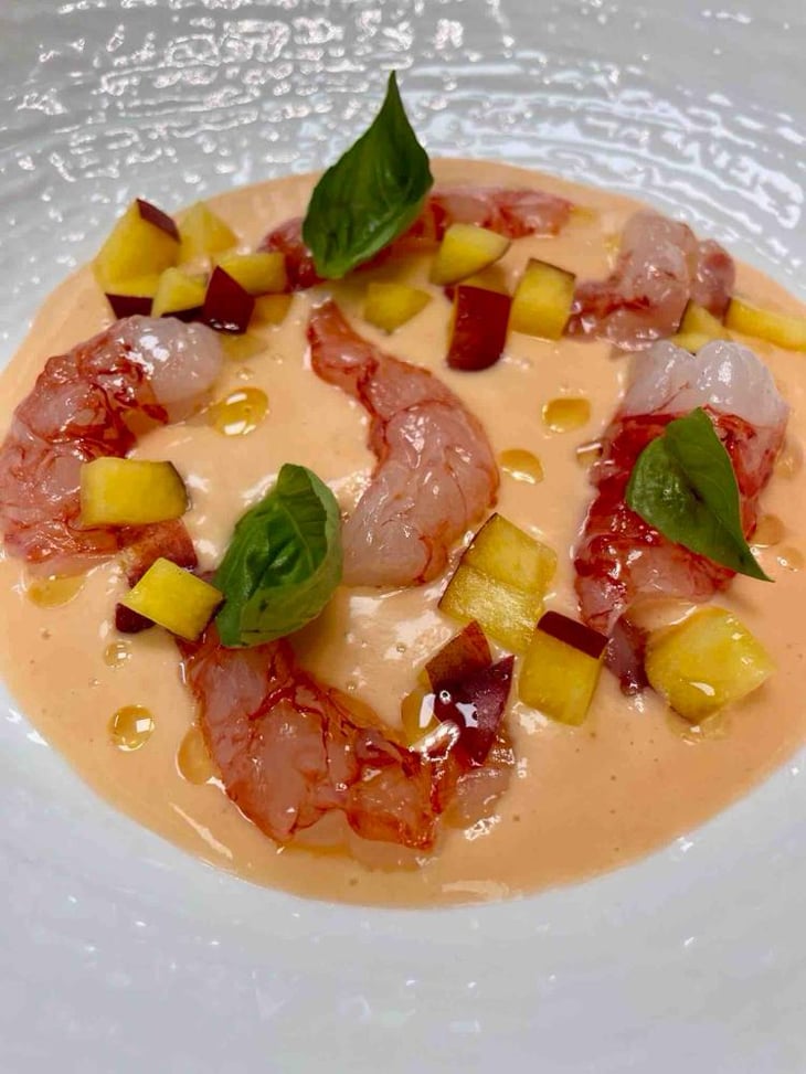 Zuppetta Di Gamberi E Pesche - Cronta Enoteca Winebar - 800002