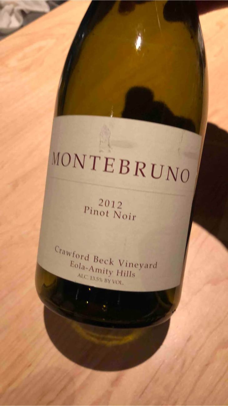 Pinot Noir Crawford Beck Vineyard - Montebruno - joseph-joe-pedicini 
