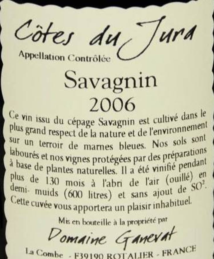 Savagnin - Domaine Ganevat - anne-jean-francois-ganevat 