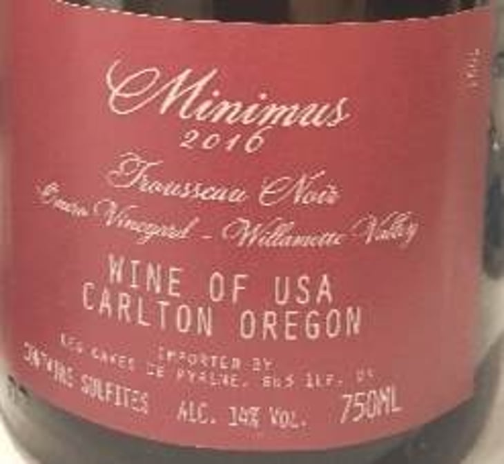 Trousseau Noir - Minimus Wines / Omero/ Origin / Craft Wine Co. - laura-cusick-meredith-bell 
